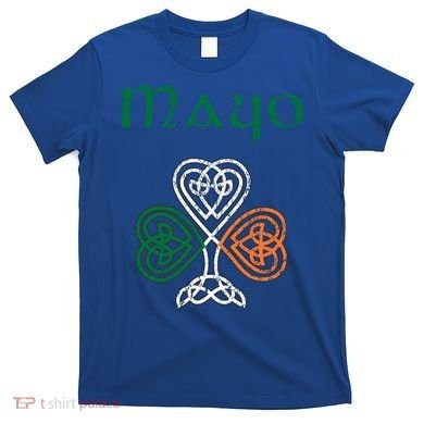 County Mayo Shamrock Ireland Flag Craic And Ceol Gift T-Shirt