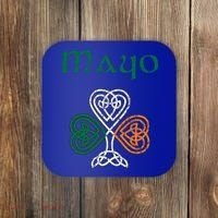 County Mayo Shamrock Ireland Flag Craic And Ceol Gift Coaster thumb 0