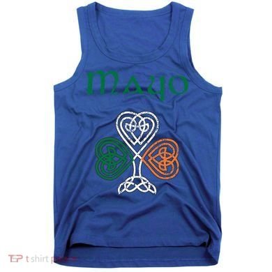 County Mayo Shamrock Ireland Flag Craic And Ceol Gift Tank Top