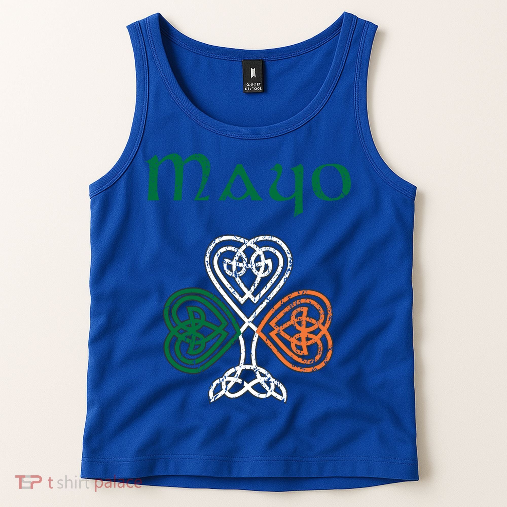 County Mayo Shamrock Ireland Flag Craic And Ceol Gift Tank Top