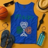 County Mayo Shamrock Ireland Flag Craic And Ceol Gift Tank Top thumb 4