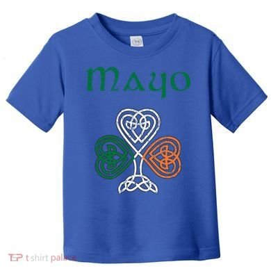 County Mayo Shamrock Ireland Flag Craic And Ceol Gift Toddler T-Shirt
