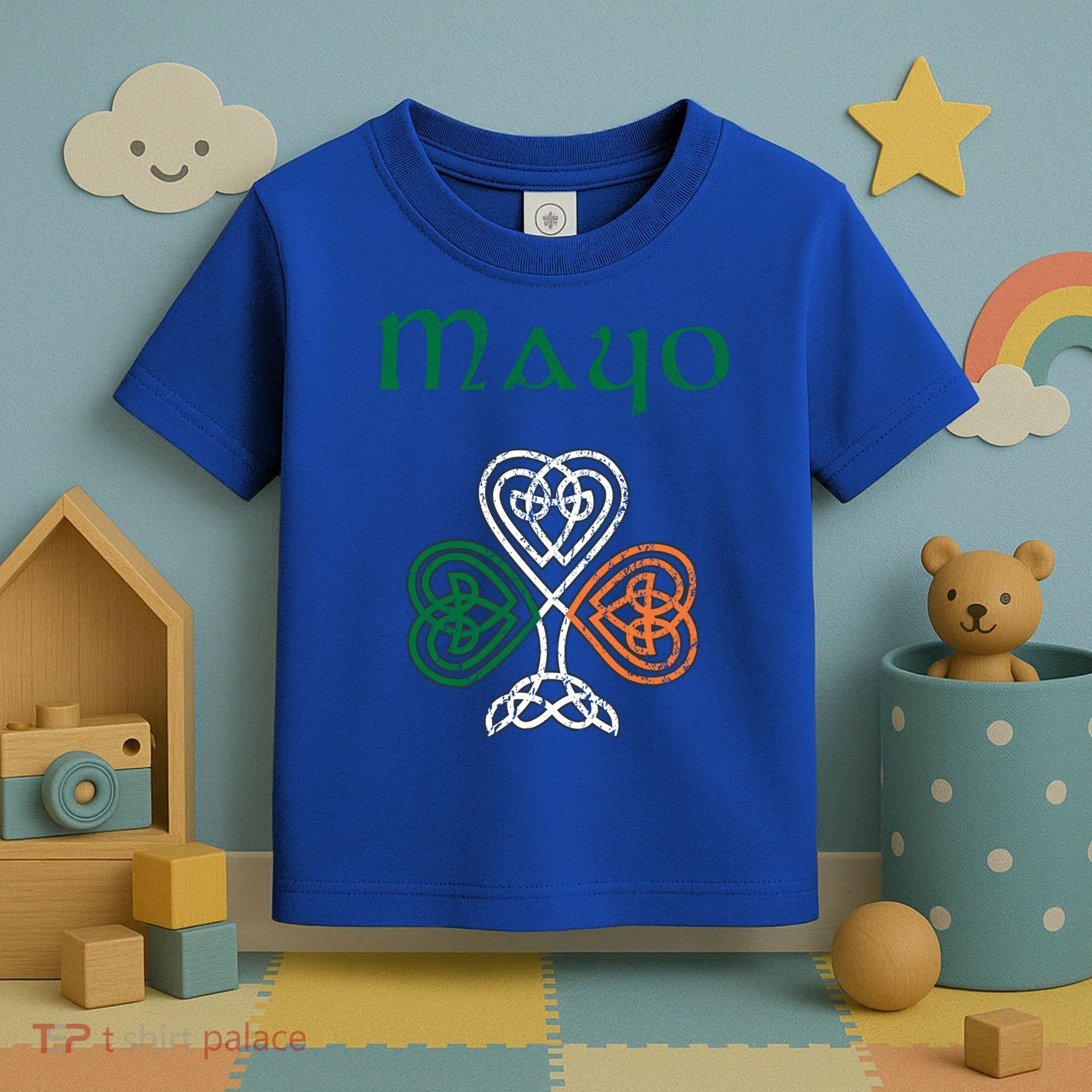 County Mayo Shamrock Ireland Flag Craic And Ceol Gift Toddler T-Shirt