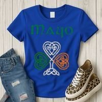 County Mayo Shamrock Ireland Flag Craic And Ceol Gift Women's T-Shirt thumb 3
