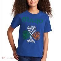 County Mayo Shamrock Ireland Flag Craic And Ceol Gift Kids T-Shirt thumb 2