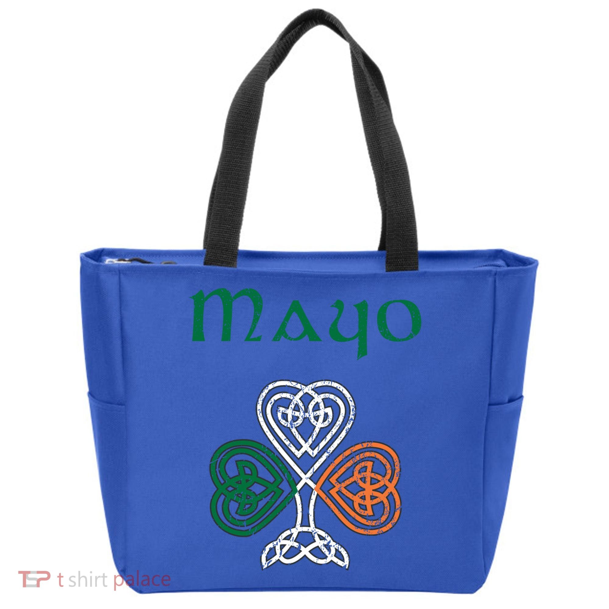 County Mayo Shamrock Ireland Flag Craic And Ceol Gift Tote Bag