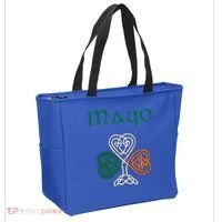 County Mayo Shamrock Ireland Flag Craic And Ceol Gift Tote Bag thumb 2