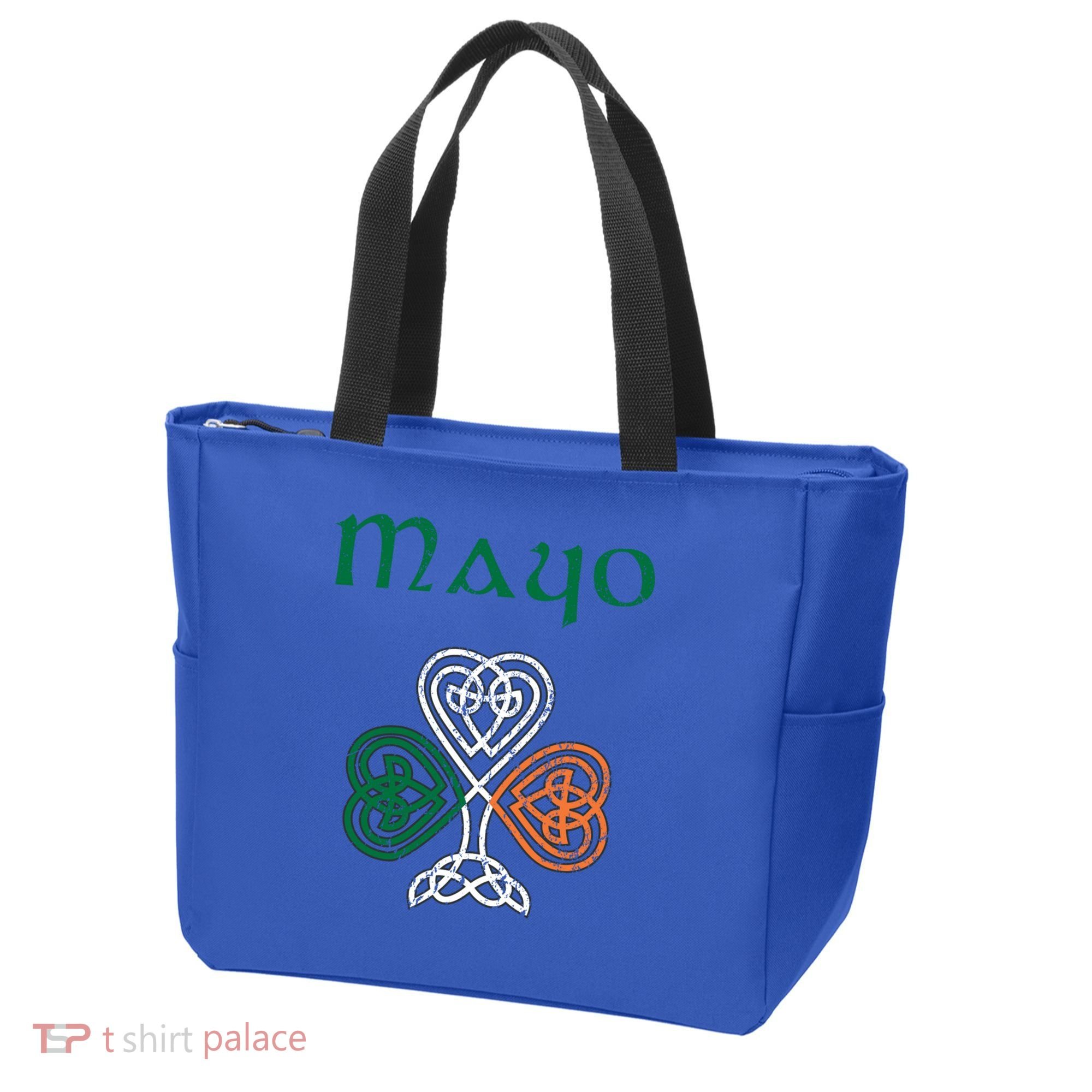 County Mayo Shamrock Ireland Flag Craic And Ceol Gift Tote Bag