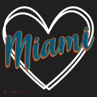Cute Miami Sports Football Heart Women's Sweatshirt thumb 2