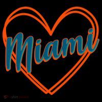 Cute Miami Sports Football Heart Coffee Mug thumb 5