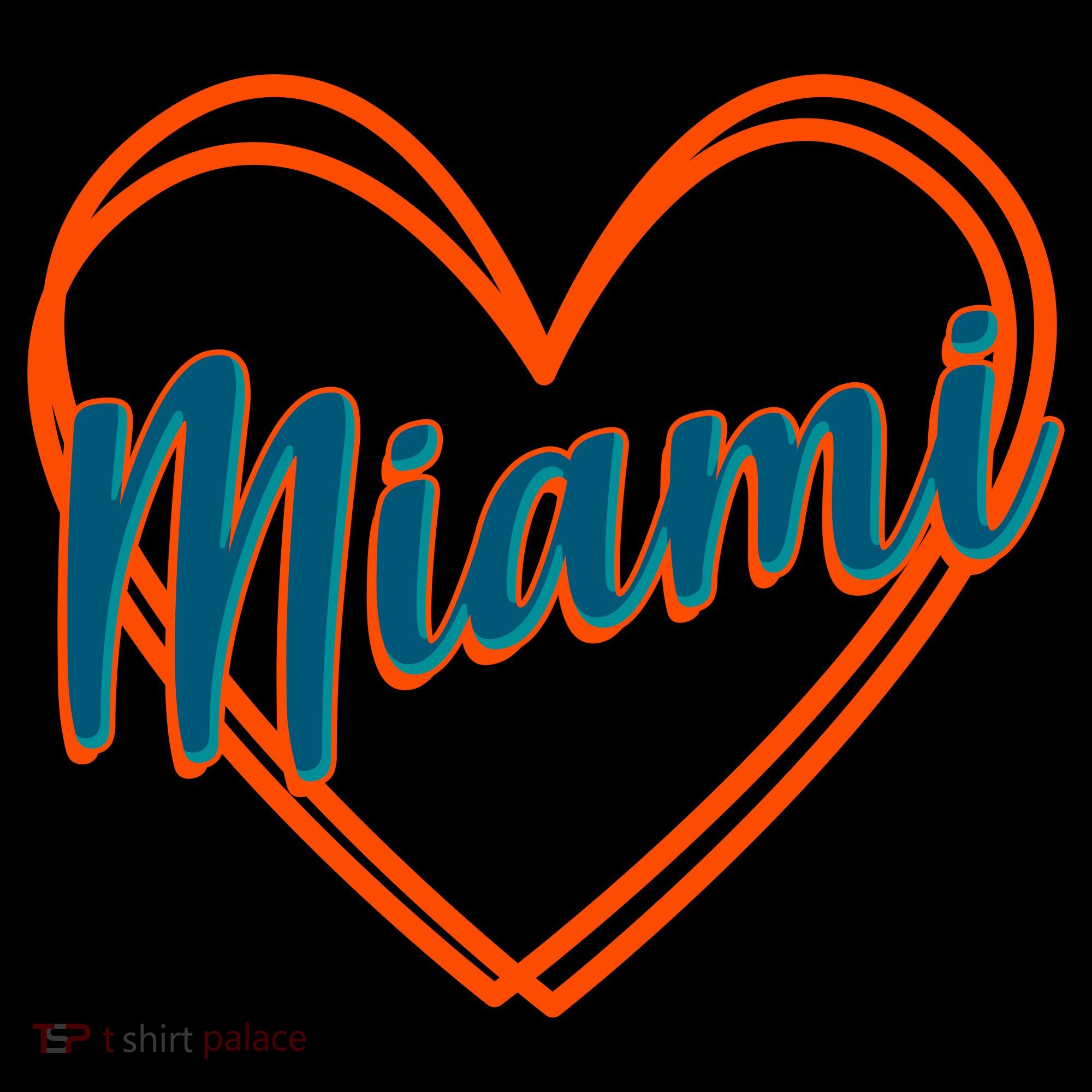 Cute Miami Sports Football Heart Coffee Mug