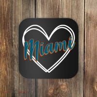 Cute Miami Sports Football Heart Coaster thumb 0