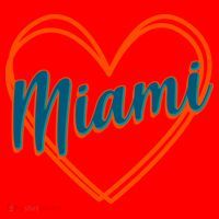 Cute Miami Sports Football Heart Santa Hat thumb 1