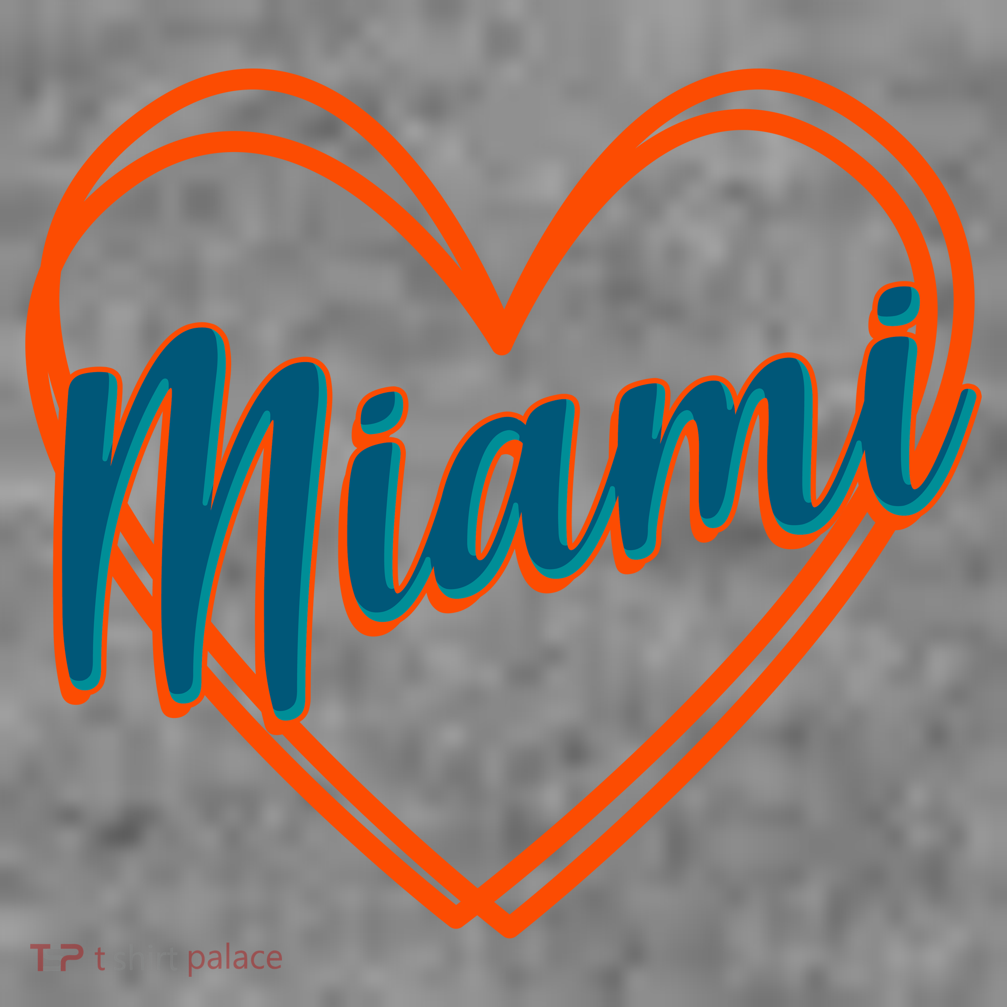 Cute Miami Sports Football Heart Doggie Tank
