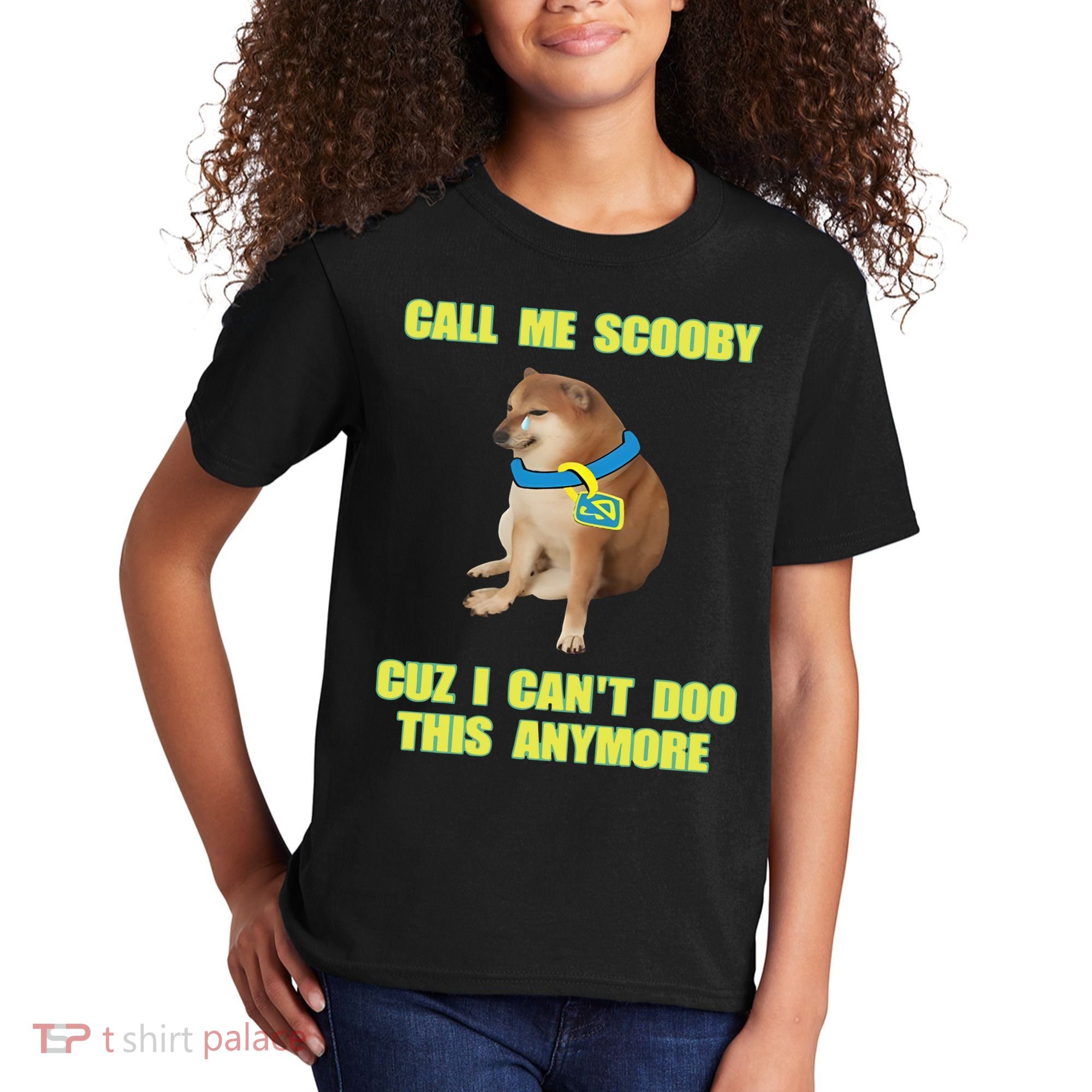 Call Me Scooby Cuz I Cant Doo This Anymore Kids T-Shirt