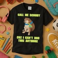 Call Me Scooby Cuz I Cant Doo This Anymore Kids T-Shirt thumb 3