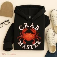 Crab Master Seafood Crustacean Sea Lover Hunting Crabbing Hoodie thumb 4