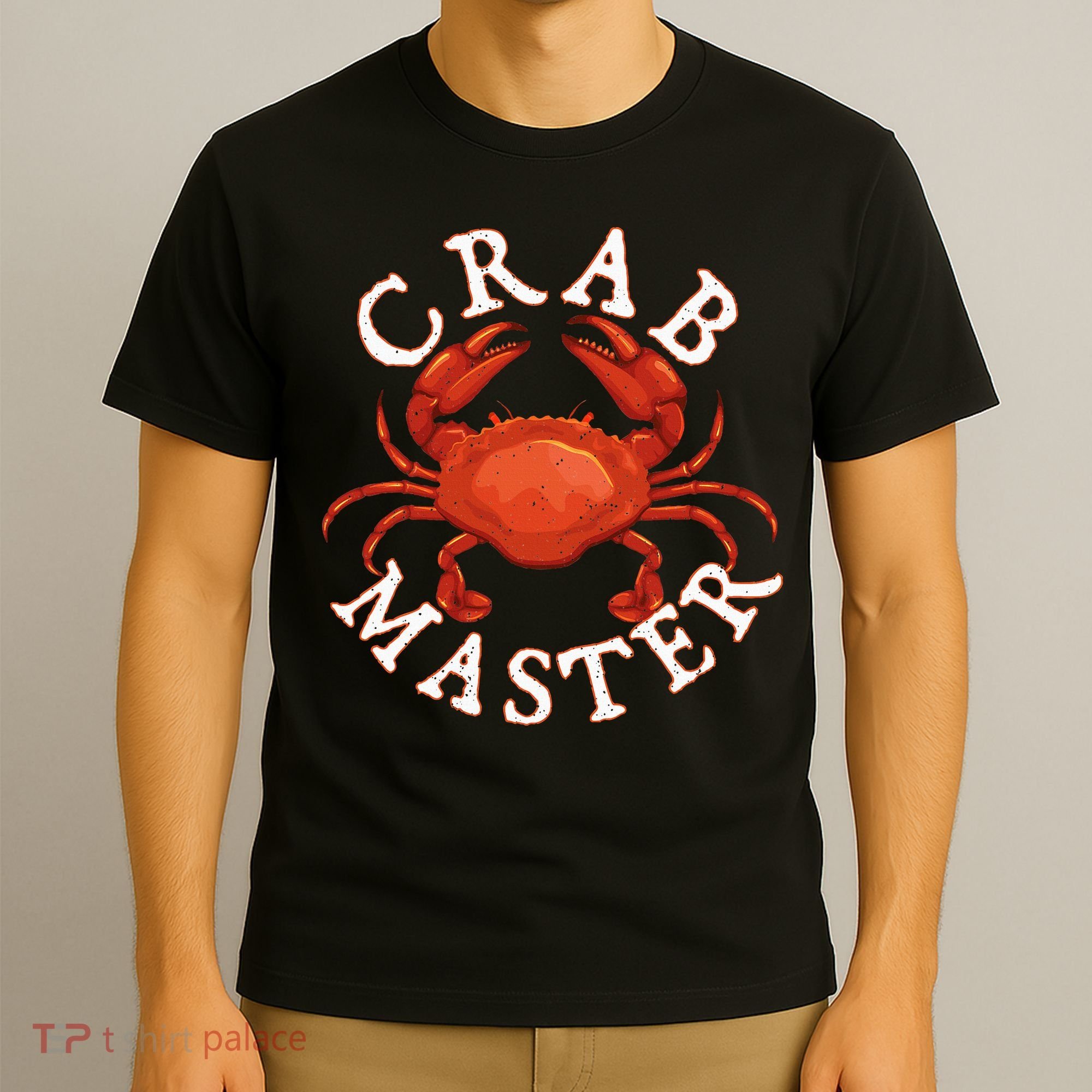 Crab Master Seafood Crustacean Sea Lover Hunting Crabbing T-Shirt
