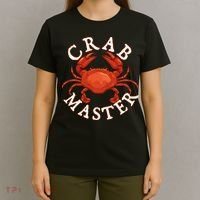 Crab Master Seafood Crustacean Sea Lover Hunting Crabbing T-Shirt thumb 4