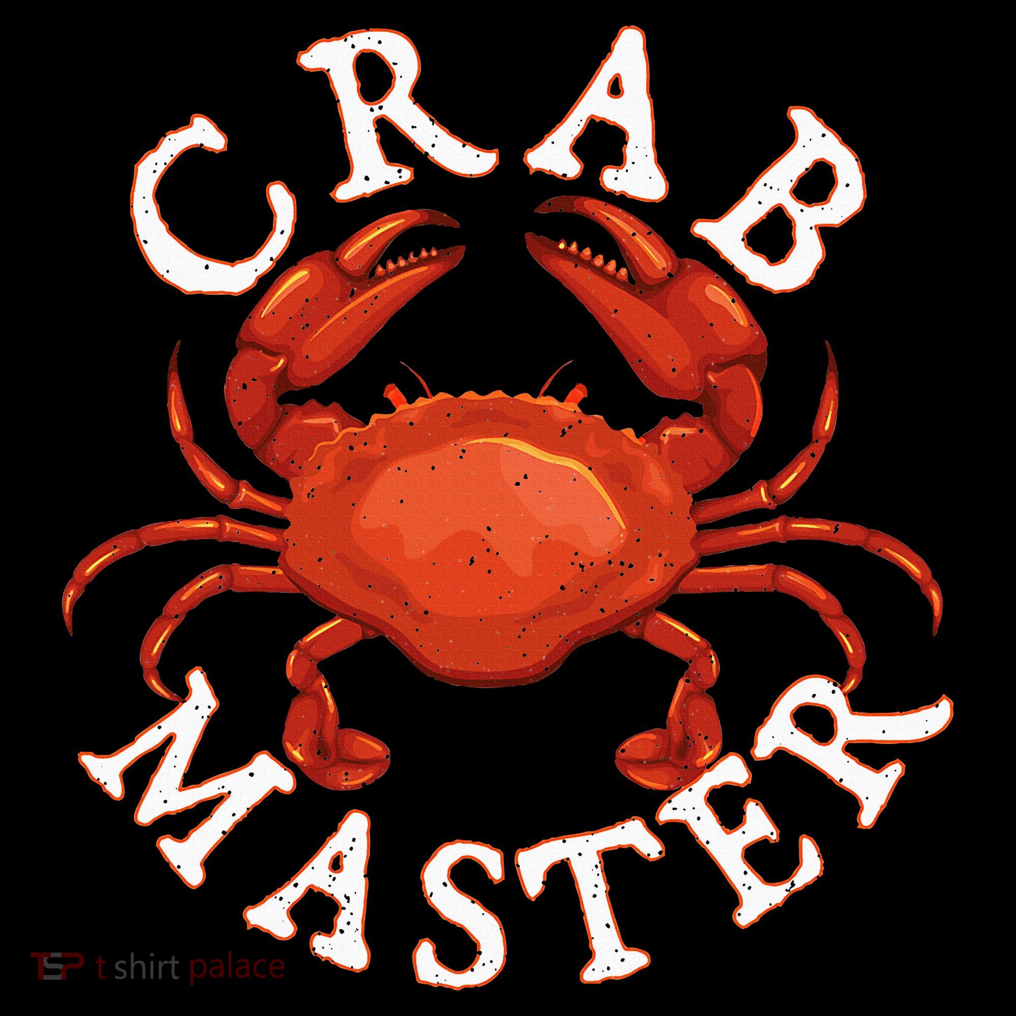 Crab Master Seafood Crustacean Sea Lover Hunting Crabbing T-Shirt