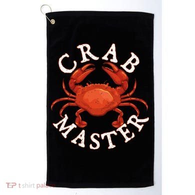 Crab Master Seafood Crustacean Sea Lover Hunting Crabbing Golf Towel