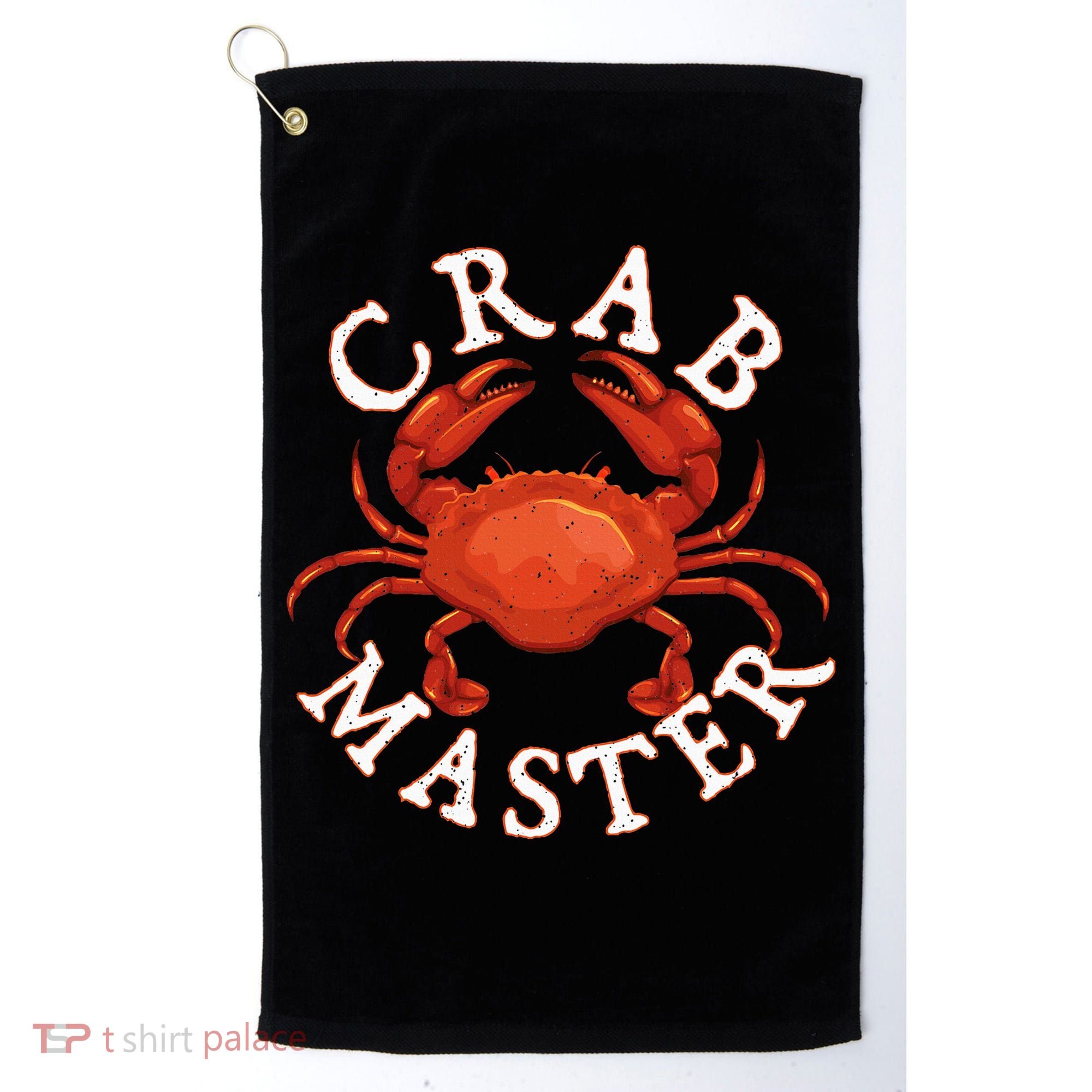 Crab Master Seafood Crustacean Sea Lover Hunting Crabbing Golf Towel