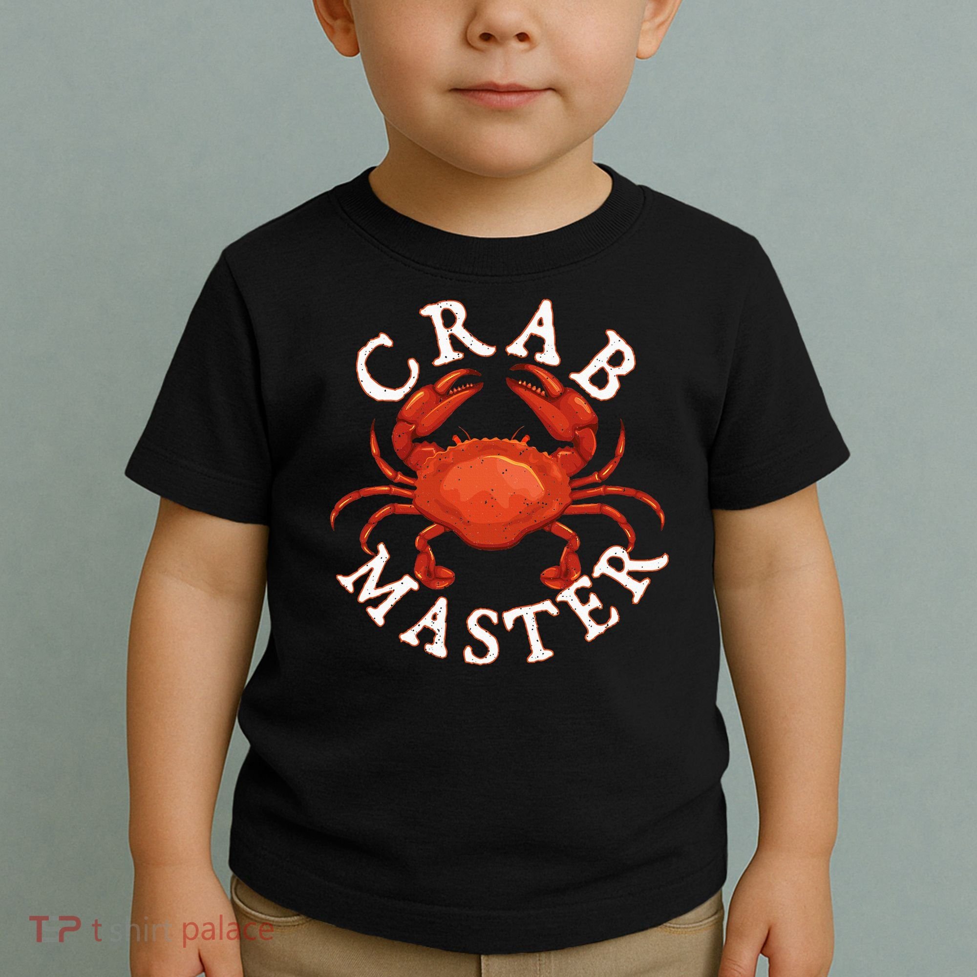 Crab Master Seafood Crustacean Sea Lover Hunting Crabbing Toddler T-Shirt