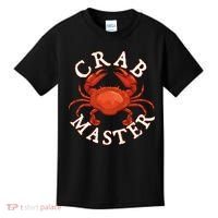 Crab Master Seafood Crustacean Sea Lover Hunting Crabbing Kids T-Shirt thumb 0