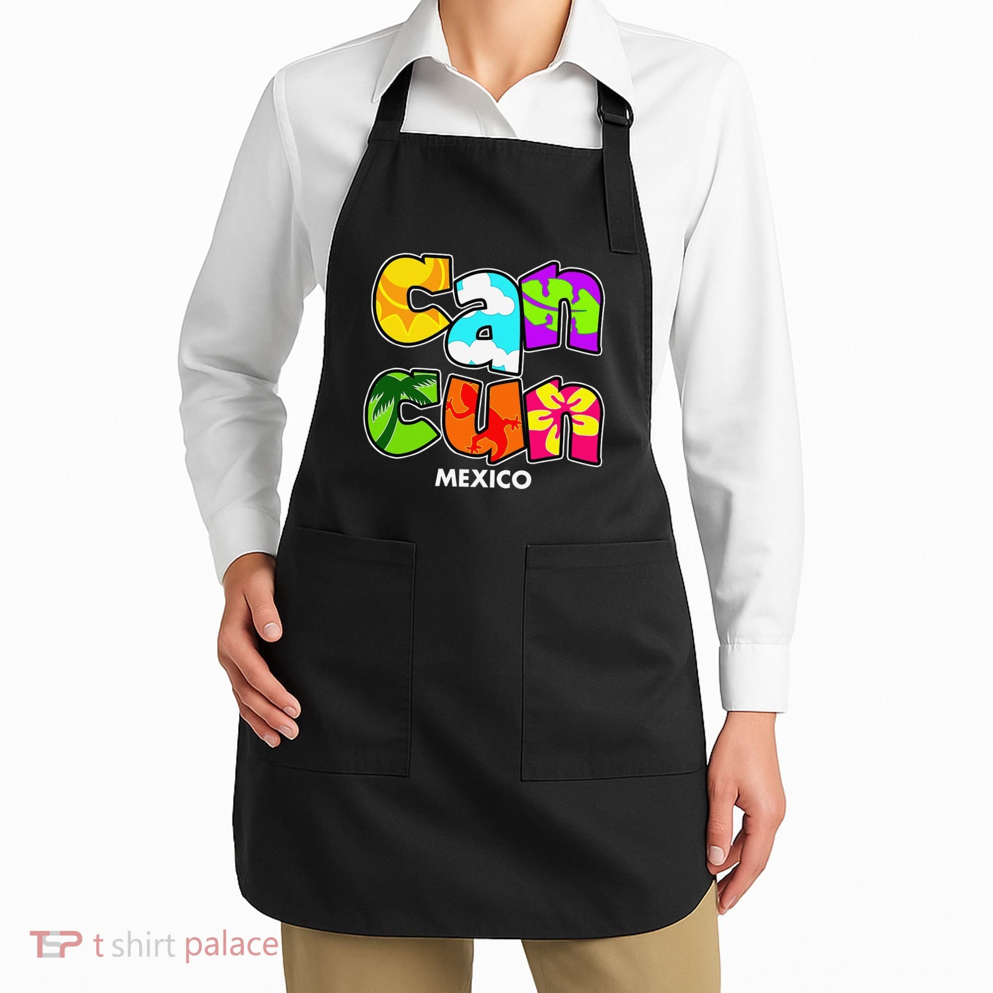 Cancun Mexico Souvenir Gift Spring Break Summer Vacation Apron