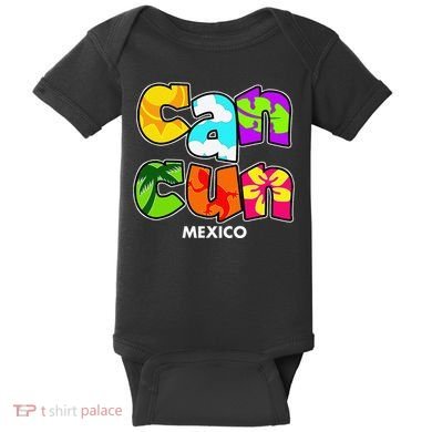 Cancun Mexico Souvenir Gift Spring Break Summer Vacation Baby Bodysuit