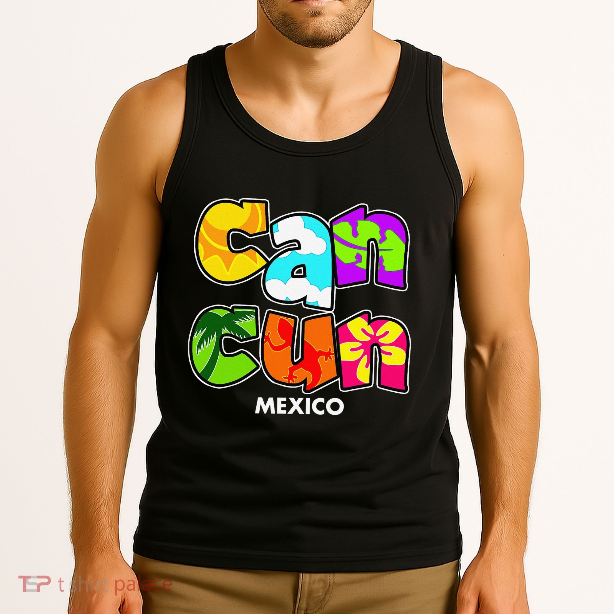 Cancun Mexico Souvenir Gift Spring Break Summer Vacation Tank Top