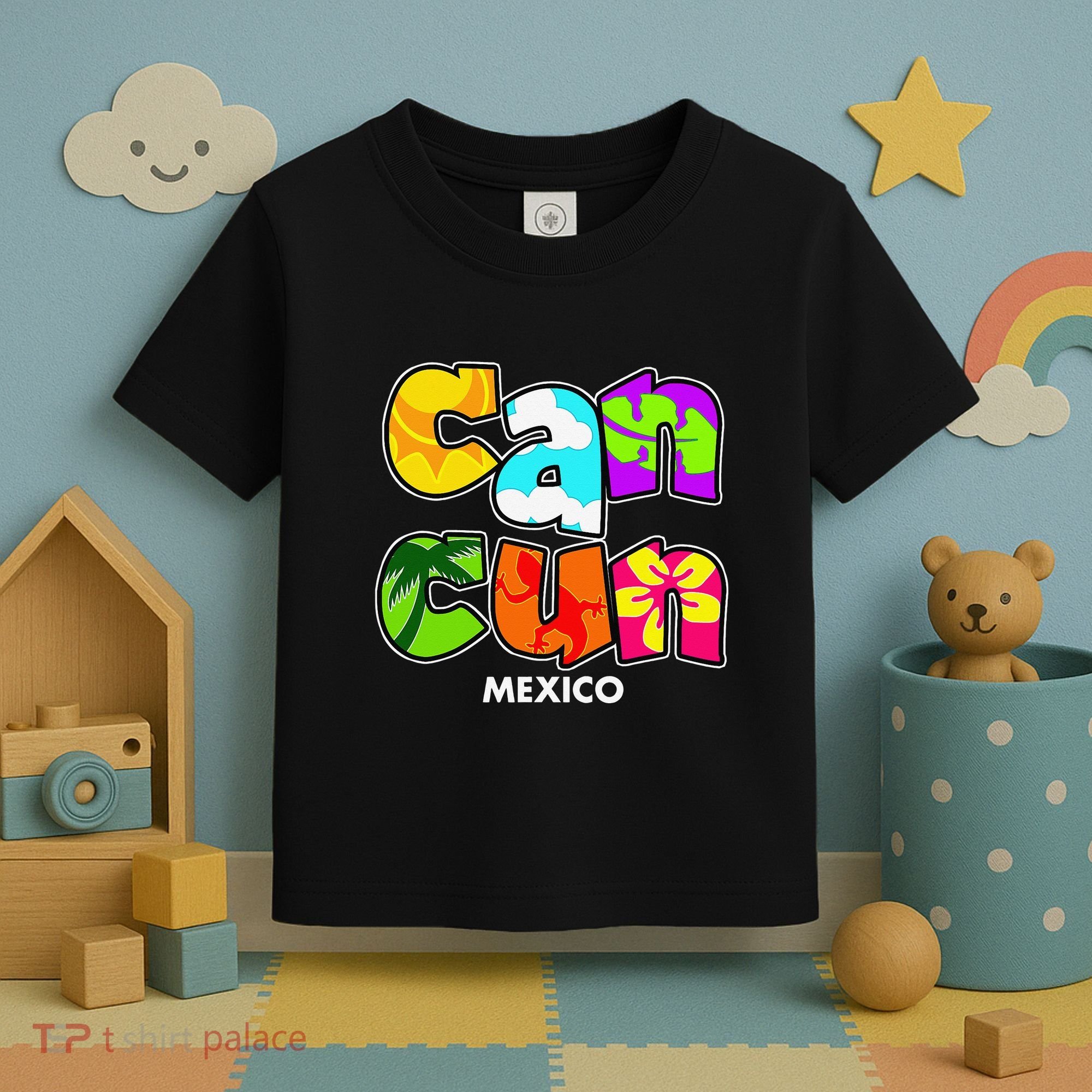 Cancun Mexico Souvenir Gift Spring Break Summer Vacation Toddler T-Shirt