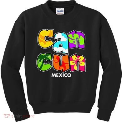 Cancun Mexico Souvenir Gift Spring Break Summer Vacation Kids Sweatshirt