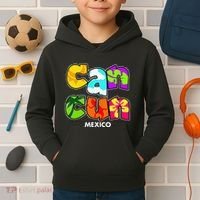 Cancun Mexico Souvenir Gift Spring Break Summer Vacation Kids Hoodie thumb 2