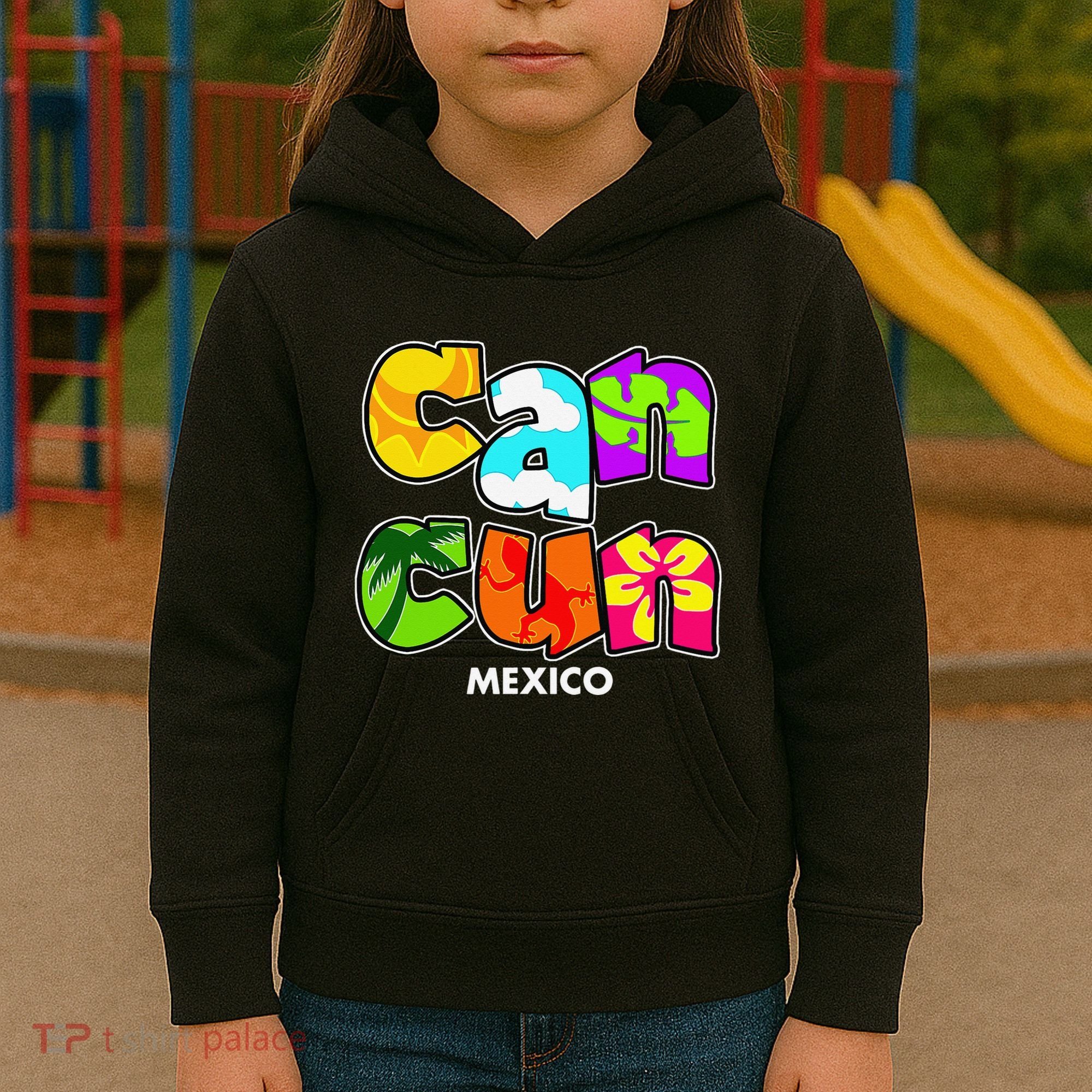 Cancun Mexico Souvenir Gift Spring Break Summer Vacation Kids Hoodie