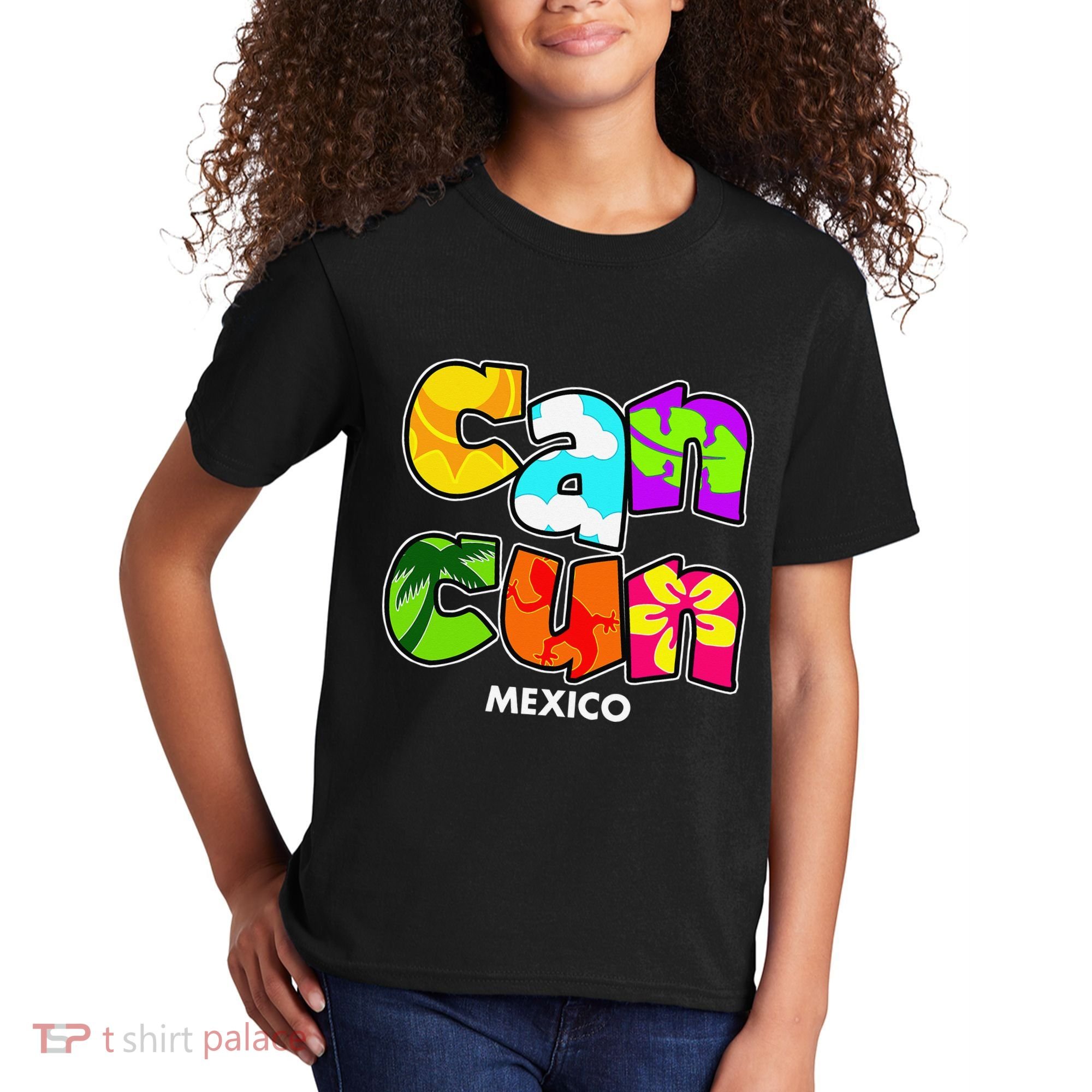Cancun Mexico Souvenir Gift Spring Break Summer Vacation Kids T-Shirt