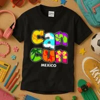 Cancun Mexico Souvenir Gift Spring Break Summer Vacation Kids T-Shirt thumb 3