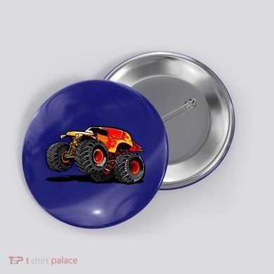 Cool Monster Truck For Trucks Toy Lovers Great Gift Button