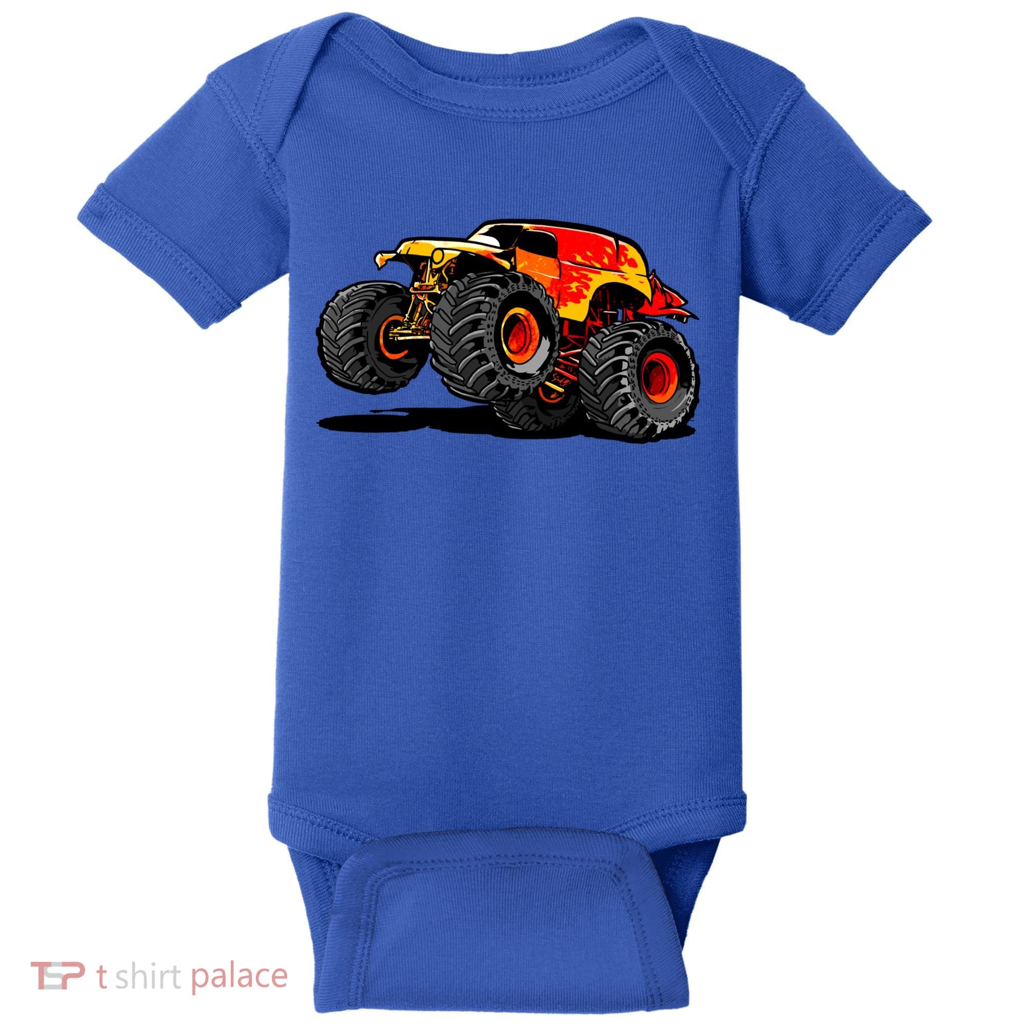 Cool Monster Truck For Trucks Toy Lovers Great Gift Baby Bodysuit