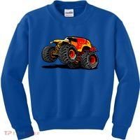 Cool Monster Truck For Trucks Toy Lovers Great Gift Kids Sweatshirt thumb 0