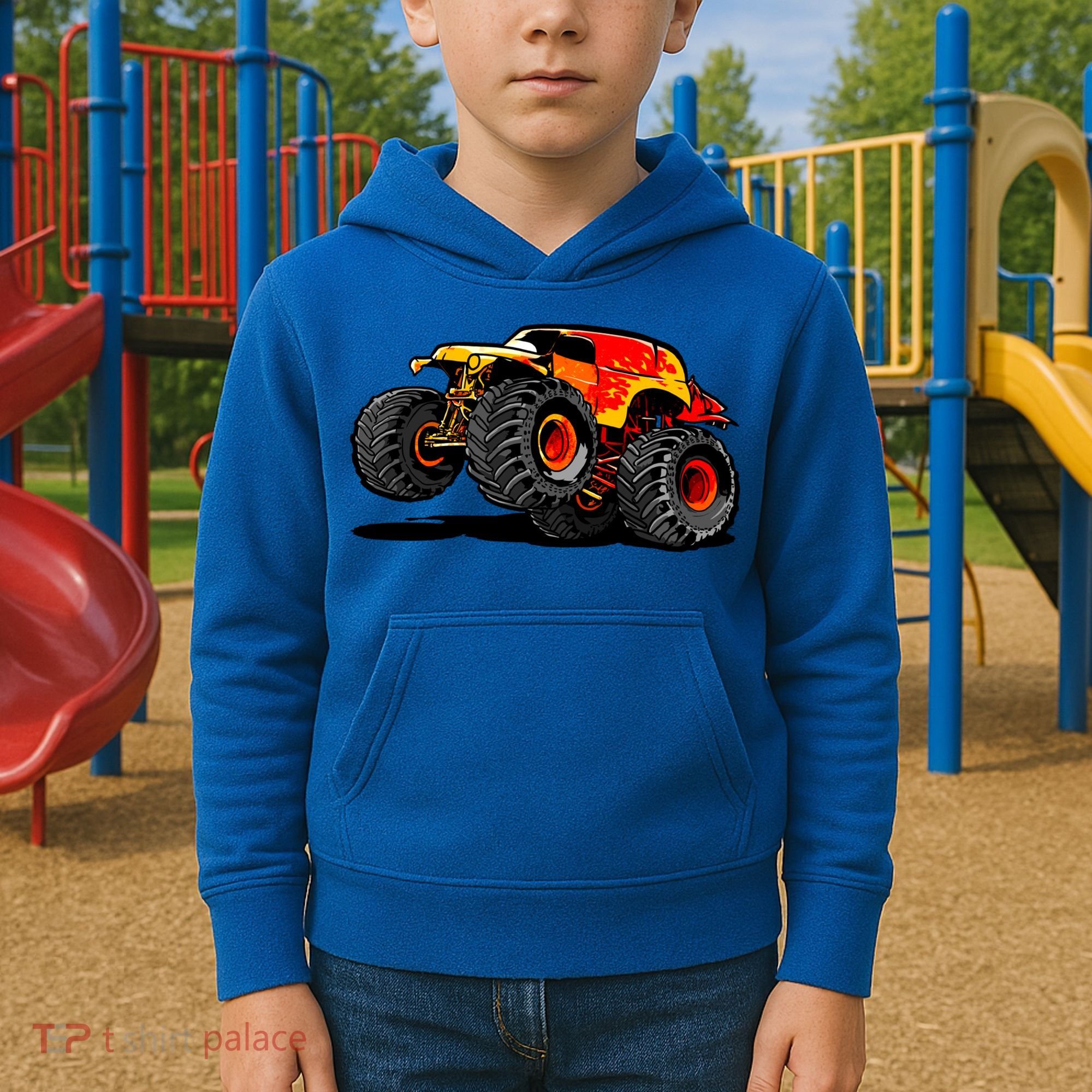Cool Monster Truck For Trucks Toy Lovers Great Gift Kids Hoodie