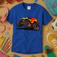 Cool Monster Truck For Trucks Toy Lovers Great Gift Kids T-Shirt thumb 3