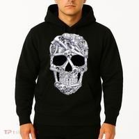 Car Mechanic Tools Skull Garage Halloween Costume Skeleton Hoodie thumb 2
