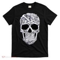 Car Mechanic Tools Skull Garage Halloween Costume Skeleton T-Shirt thumb 0
