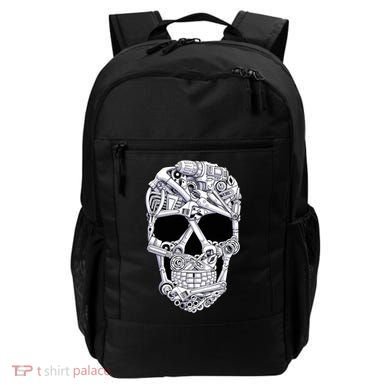 Car Mechanic Tools Skull Garage Halloween Costume Skeleton Backpack