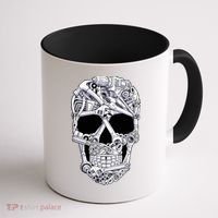 Car Mechanic Tools Skull Garage Halloween Costume Skeleton Coffee Mug thumb 1