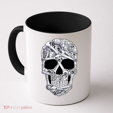 Car Mechanic Tools Skull Garage Halloween Costume Skeleton Coffee Mug