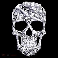 Car Mechanic Tools Skull Garage Halloween Costume Skeleton Coffee Mug thumb 5