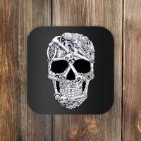 Car Mechanic Tools Skull Garage Halloween Costume Skeleton Coaster thumb 0