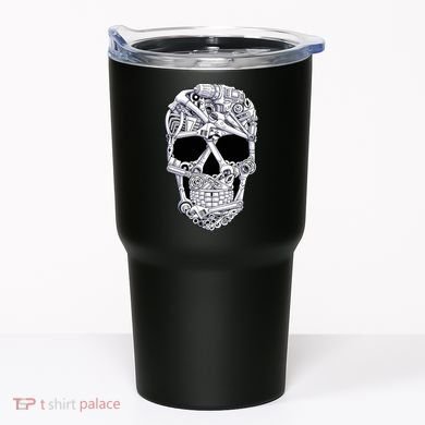 Car Mechanic Tools Skull Garage Halloween Costume Skeleton Tumbler